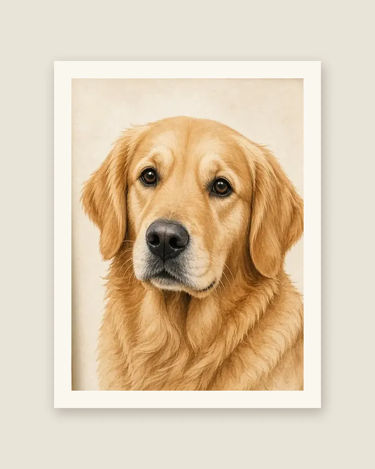 Custom pet portrait, sample